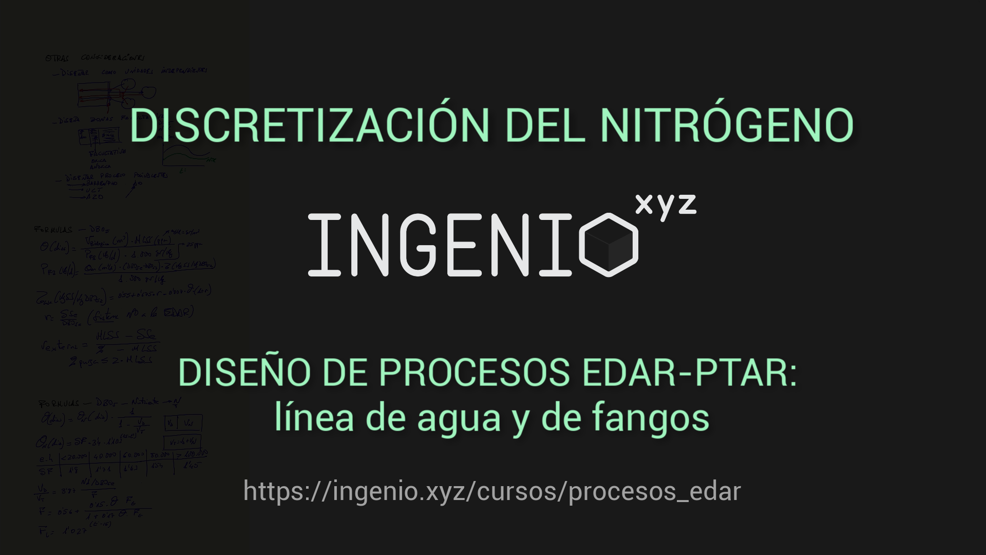 Imagen Fangos activos - Cálculo del nitrógeno a nitrificar y desnitrificar 